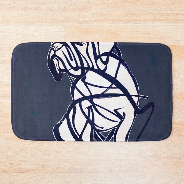 Item preview, Bulldog - Blue Abstract Art designed and sold by shadow-bloom.