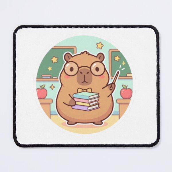 Item preview, Cute Teacher Capybara  - Funny School Animal Gift for Educators and Teaching Lovers designed and sold by CozyDesignsCo.