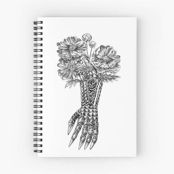 Item preview, Iron Armor Gauntlet Holding Wildflowers Art designed and sold by fadhilfahrianto.