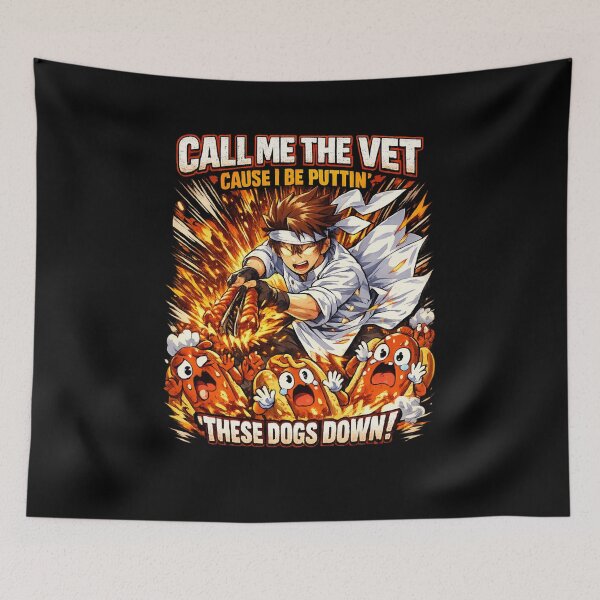 Item preview, Call Me The Vet Cause I Be Puttin' These Dogs Down Anime Glizzy Warrior  designed and sold by HiPatti.