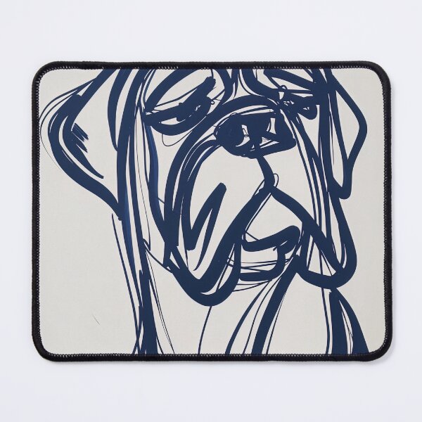 Item preview, Bullmastiff - Blue Abstract Art designed and sold by shadow-bloom.
