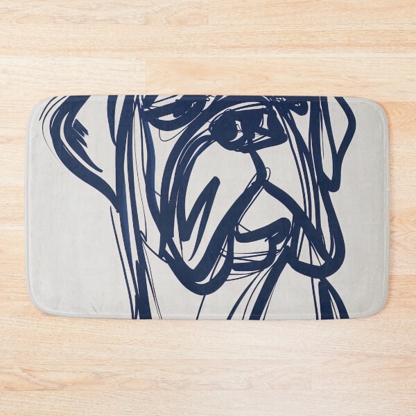 Item preview, Bullmastiff - Blue Abstract Art designed and sold by shadow-bloom.