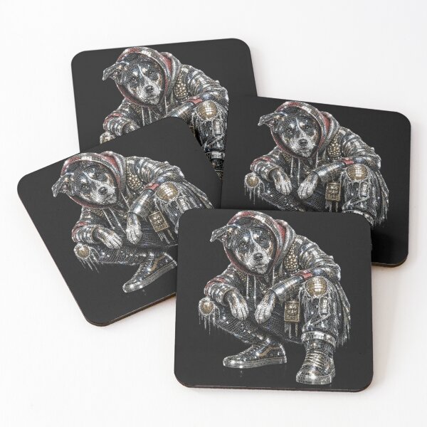Item preview, Disco Dog Mosaic Streetwear Puppy designed and sold by CalineczkaArt.