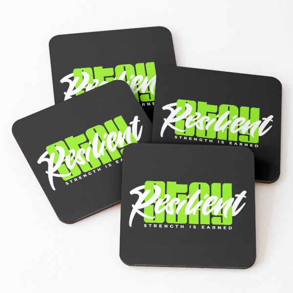 Item preview, Stay Resilient – Bold Motivational Typography designed and sold by AerynnXIdris.