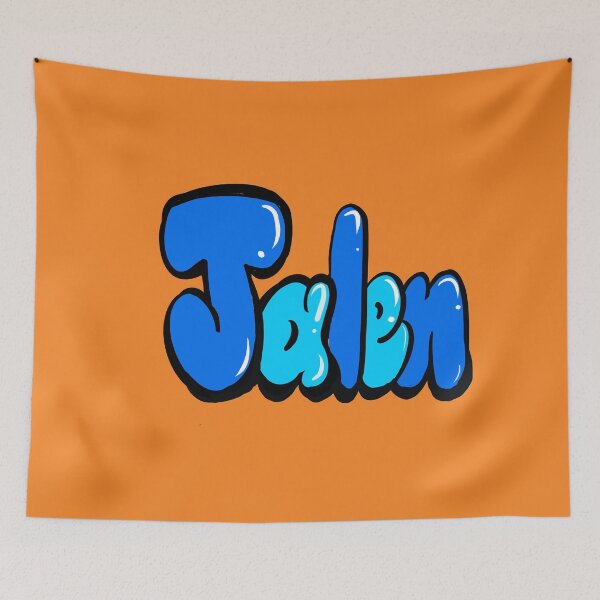 Item preview, Jalen name in blue graffiti calligraphy Top 10 best personalized gifts for boys named Jalen designed and sold by Artonmytee.
