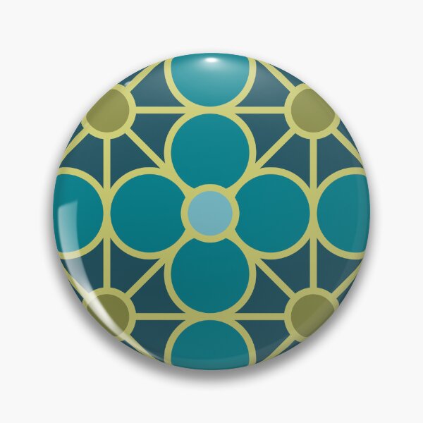 Item preview, Geometric Pattern: Plumeria: Pond designed and sold by Red Wolf.