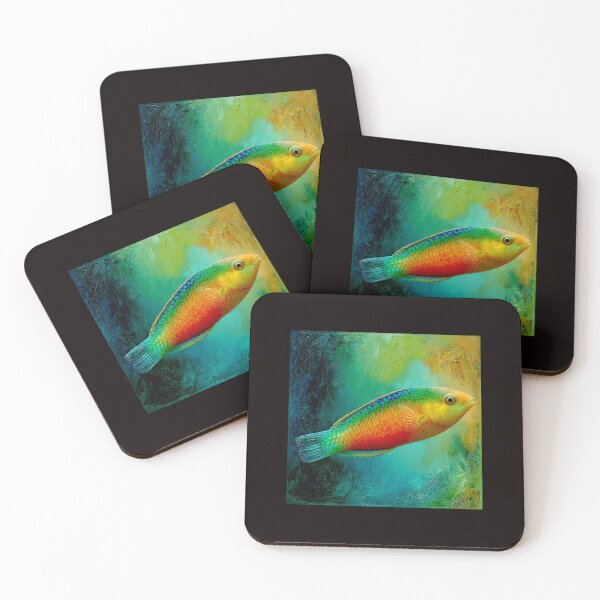 Item preview, Rainbow Wrasse Symphony: A Vibrant Color Beneath the Waves designed and sold by Helios Be. Lavsh.