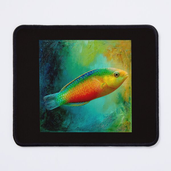 Item preview, Rainbow Wrasse Symphony: A Vibrant Color Beneath the Waves designed and sold by Helios Be. Lavsh.