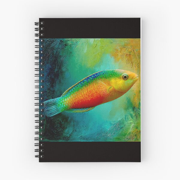 Item preview, Rainbow Wrasse Symphony: A Vibrant Color Beneath the Waves designed and sold by Helios Be. Lavsh.