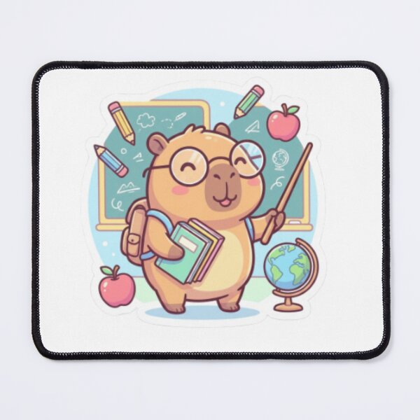 Item preview, Cute Teacher Capybara  - Funny School Animal Gift for Educators and Teaching Lovers designed and sold by CozyDesignsCo.