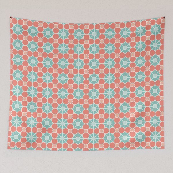 Item preview, Geometric Pattern: Plumeria: Bambury designed and sold by Red Wolf.