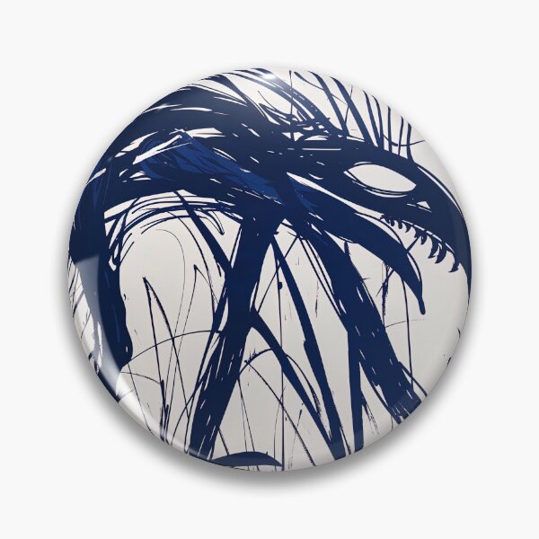 Item preview, Bunyip, fantastic creature - Blue Abstract Art designed and sold by shadow-bloom.