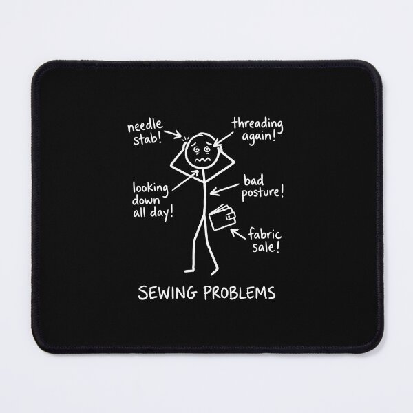 Item preview, Sewing Pain Chart | Funny Sewing Stick Figure Meme | Gift for Sewists designed and sold by EverStitchStudio ★★★★★.