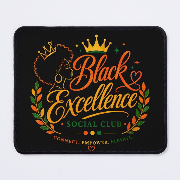 Item preview, Black Excellence Social Club Afro Queen Design designed and sold by She Prays.