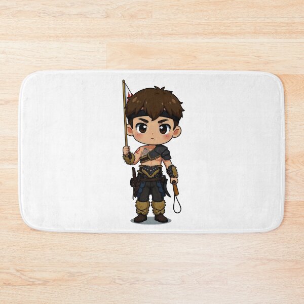 Item preview, Chibi Tribal Warrior Mascot | Cute Fantasy Fighter Character designed and sold by Nomad-Maynard.