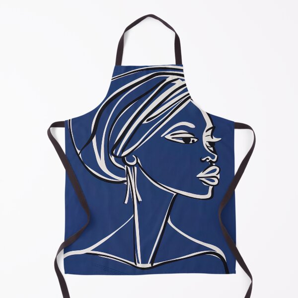 Item preview, Burkinabe woman - Blue Abstract Art designed and sold by shadow-bloom.