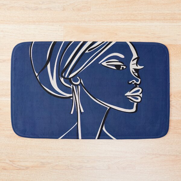 Item preview, Burkinabe woman - Blue Abstract Art designed and sold by shadow-bloom.