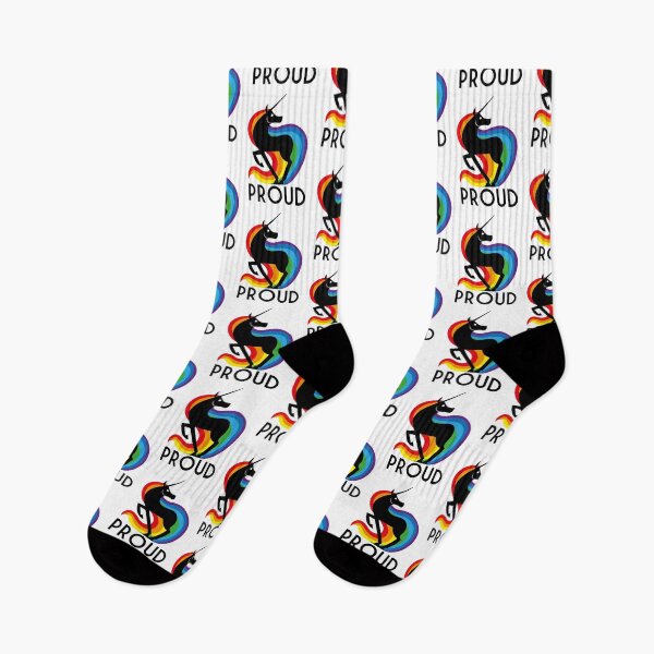 Item preview, Proud lgtbi+ rainbow unicorn dark version designed and sold by Konopikyu.
