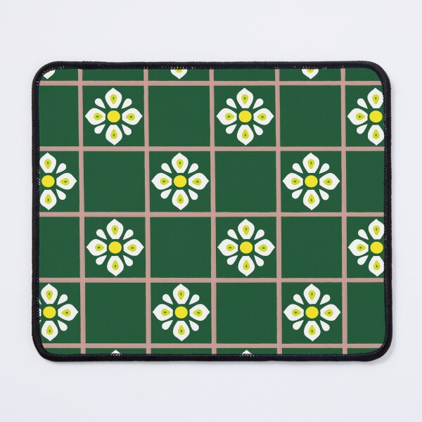 Item preview, Retro Floral Grid Seamless Pattern designed and sold by AjjimaJKM.