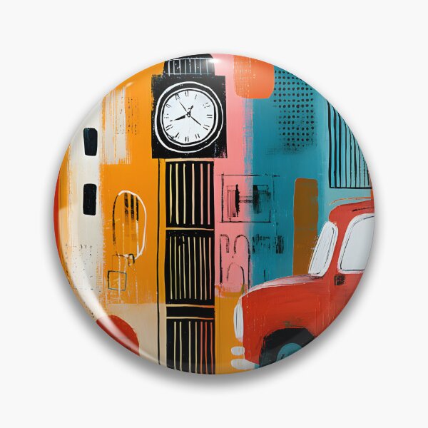 Item preview, London in Vibrant Motion - Big Ben Red Telephone Box and Classic Taxi in Urban Color designed and sold by OlfactoART Studio.