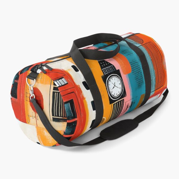 Item preview, London in Vibrant Motion - Big Ben Red Telephone Box and Classic Taxi in Urban Color designed and sold by OlfactoART Studio.