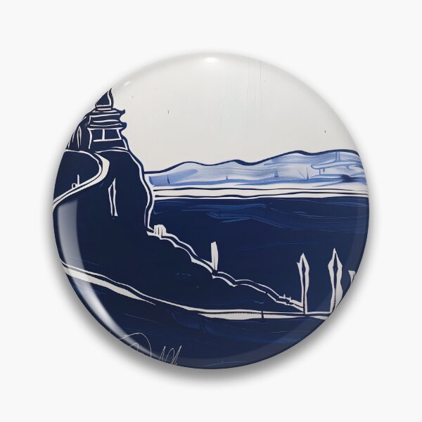 Item preview, Burma landscape - Blue Abstract Art designed and sold by shadow-bloom.