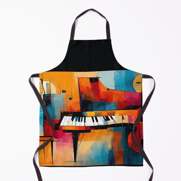Item preview, Harmony in Abstract Form - Grand Piano and Cello Intertwined Through Vibrant Geometric Color designed and sold by OlfactoART Studio.