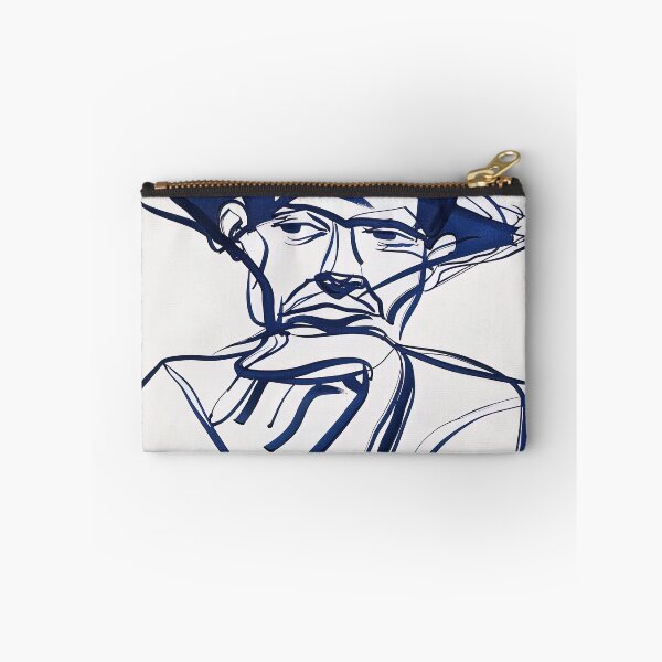 Item preview, Burmese man, portrait - Blue Abstract Art designed and sold by shadow-bloom.