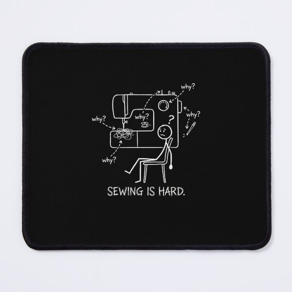 Item preview, Sewing Machine Problems | Funny Sewing Meme | Confused Sewist Stick Figure Design designed and sold by EverStitchStudio ★★★★★.