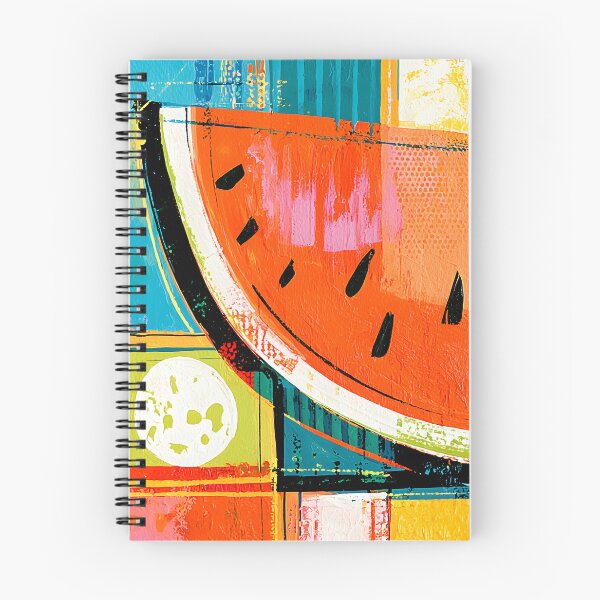 Item preview, Watermelon Slice in Motion - Bold Geometric Patterns and Vibrant Summer Color Energy designed and sold by OlfactoART Studio.