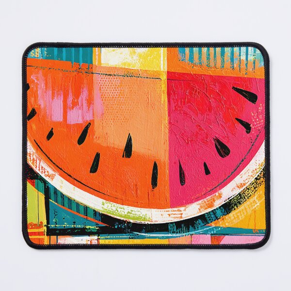 Item preview, Watermelon Slice in Motion - Bold Geometric Patterns and Vibrant Summer Color Energy designed and sold by OlfactoART Studio.