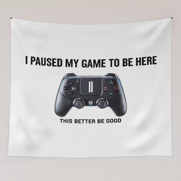 Item preview, Paused My Game Warning Shirt designed and sold by axlexx.