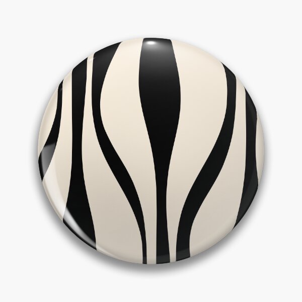 Item preview, Mid Century Modern Retro Abstract Lounge Pattern in Black and Almond Cream designed and sold by kierkegaard.