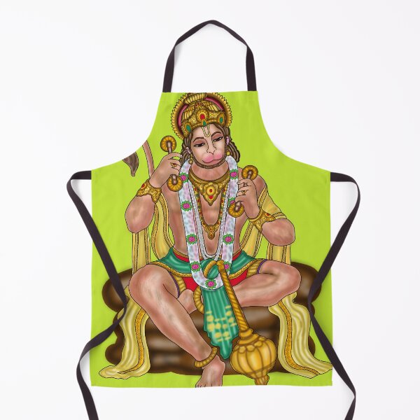 Item preview, Lord Hanuman Artwork | Sacred Hindu Devotional Digital Illustration designed and sold by Harshit_Digital_Arts.
