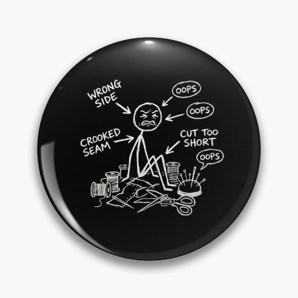 Item preview, Beginner Sewing Experience | Funny Sewing Mistakes Meme | Sewist Stick Figure Design designed and sold by EverStitchStudio ★★★★★.