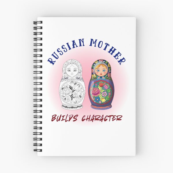 Item preview, Russian Mother Builds Character.  Gift for a Russian Mom, Russian Grandma, Babushka.  Russian Woman. designed and sold by ShrimpAndGrits.