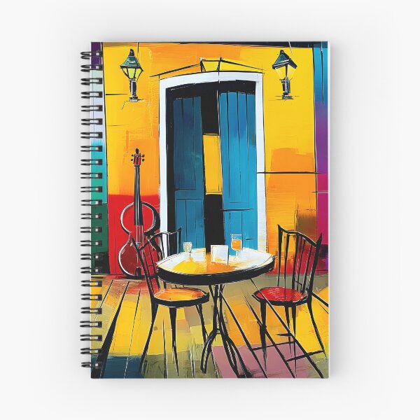 Item preview, Sunlit Café on a Colorful Street - Vibrant Facades Warm Light and European Charm designed and sold by OlfactoART Studio.
