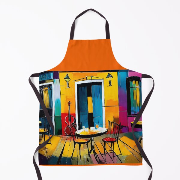 Item preview, Sunlit Café on a Colorful Street - Vibrant Facades Warm Light and European Charm designed and sold by OlfactoART Studio.