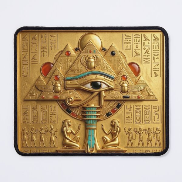Item preview, Ancient Egyptian Eye of Horus Pyramid Gold Sacred Art designed and sold by Queen Cleopatra.