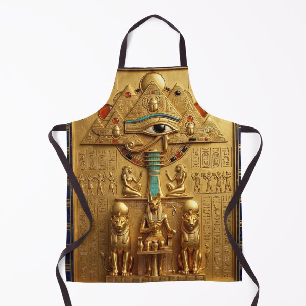 Item preview, Ancient Egyptian Eye of Horus Pyramid Gold Sacred Art designed and sold by Queen Cleopatra.