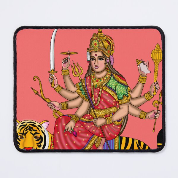 Item preview, Goddess Durga Artwork | Sacred Hindu Divine Mother Digital Illustration designed and sold by Harshit_Digital_Arts.