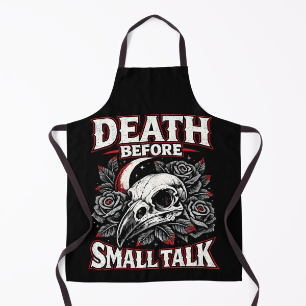 Item preview, Death Before Small Talk Skull designed and sold by Kicor.