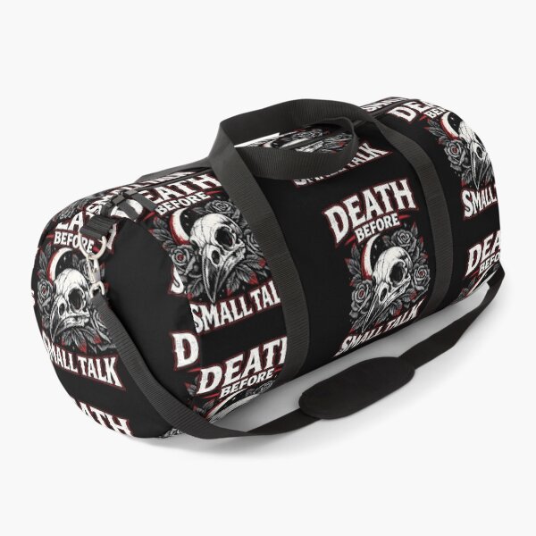 Item preview, Death Before Small Talk Skull designed and sold by KICOR.