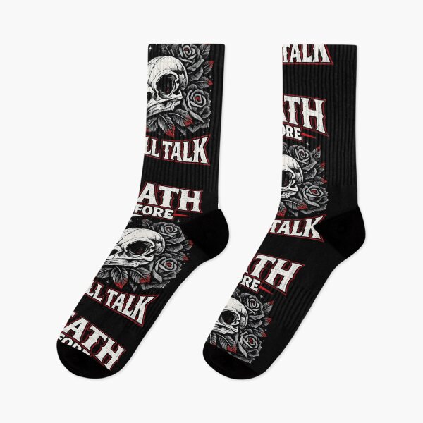Item preview, Death Before Small Talk Skull designed and sold by Kicor.