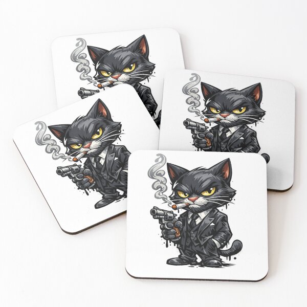 Item preview, black cat mobster designed and sold by garcesrick.
