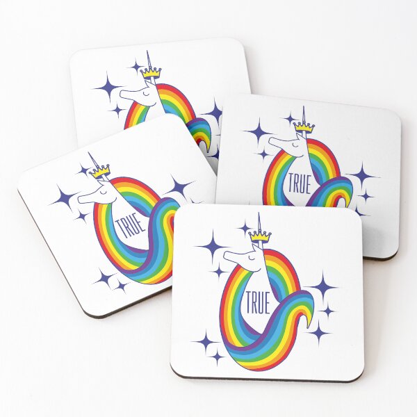 Item preview, True lgtbi+ rainbow unicorn designed and sold by Konopikyu.