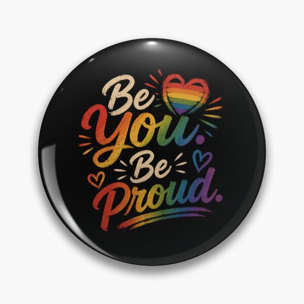 Item preview, Be You. Be Proud. | LGBTQ Pride Rainbow Quote Design designed and sold by RJACreative.