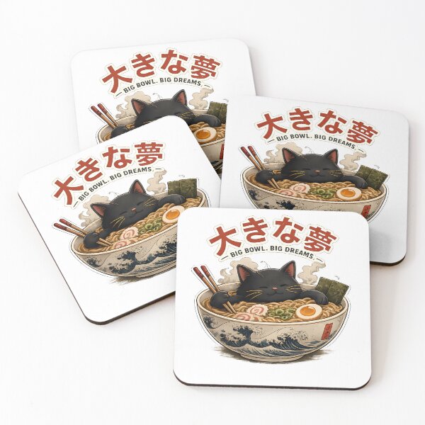 Aperçu de l'œuvre Ramen pour chat Big Bowl Big Dreams créée et vendue par Kicor.