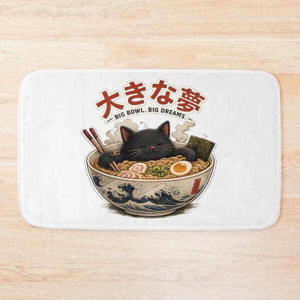 Item preview, Big Bowl Big Dreams Cat Ramen designed and sold by Kicor.