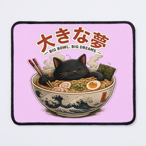 Item preview, Big Bowl Big Dreams Cat Ramen designed and sold by KICOR.